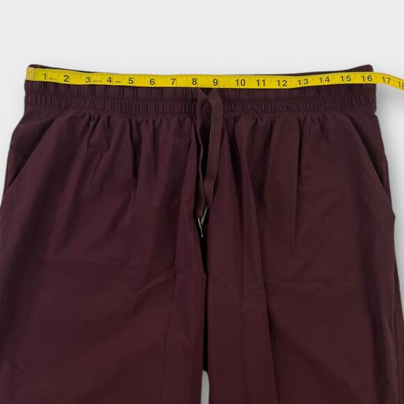 Lululemon Namaskar Crop in Garnet Drawstring Casual Athleisure Size 8 - Picture 7 of 7